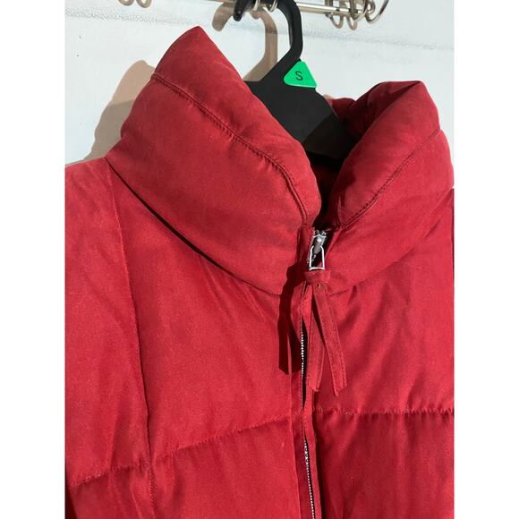 Nuage Duvet Down Puffer Coat Red Women’s L - Picture 10 of 12